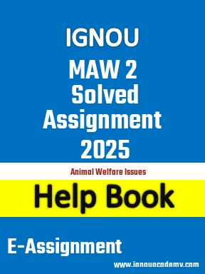 IGNOU MAW 2 Solved Assignment 2025