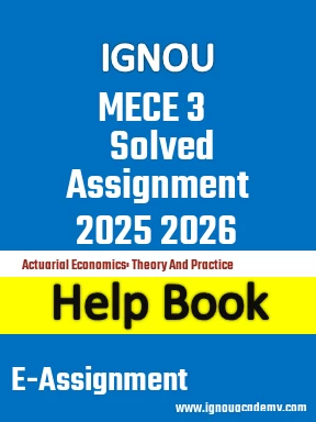 IGNOU MECE 3 Solved Assignment 2025 2026