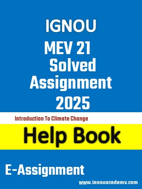IGNOU MEV 21 Solved Assignment 2025