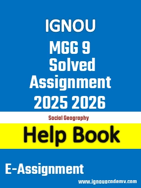 IGNOU MGG 9 Solved Assignment 2025 2026