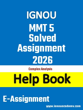 IGNOU MMT 5 Solved Assignment 2026