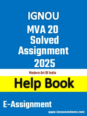 IGNOU MVA 20 Solved Assignment 2025